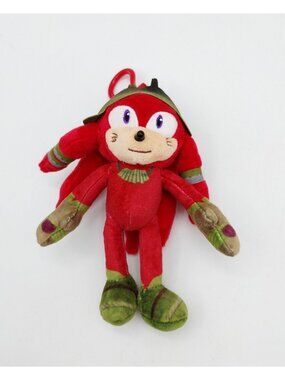 Sonic Prime 2023 Plush Jungle Knuckles Mini 6 Inch Bag Clip